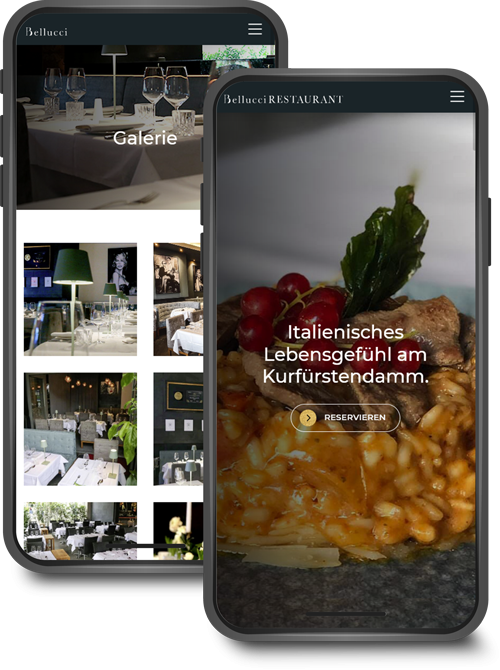 Bellucci Restaurant & Bar- Responsive Webdesign